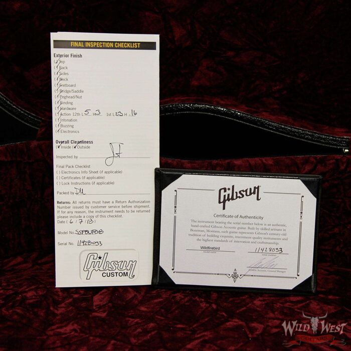 2018 Gibson Custom Shop Wildfirebird Hummingbird Quilt Maple Side & Back Flame Maple Neck Wildfire Burst - Image 16