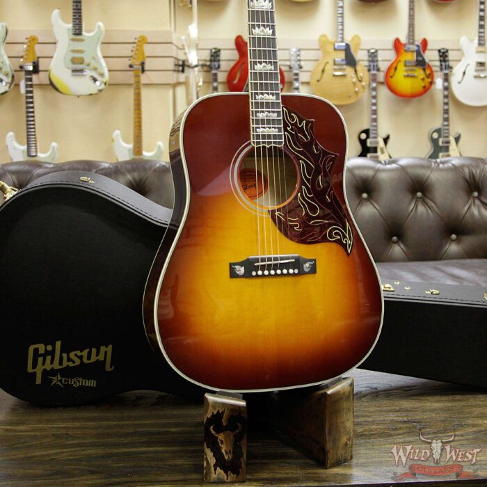 2018 Gibson Custom Shop Wildfirebird Hummingbird Quilt Maple Side & Back Flame Maple Neck Wildfire Burst - Image 10