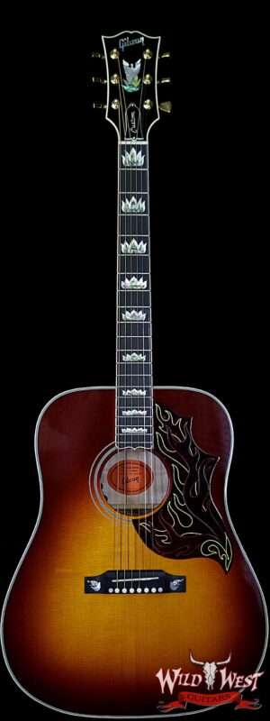 2018 Gibson Custom Shop Wildfirebird Hummingbird Quilt Maple Side & Back Flame Maple Neck Wildfire Burst