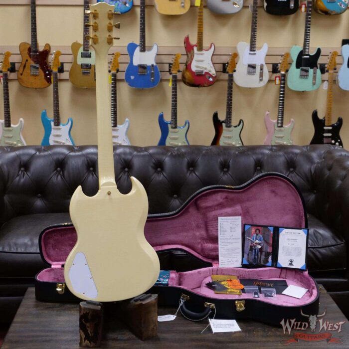 Gibson Custom Shop Jimi Hendrix 1967 SG Custom Aged Polaris White - Image 10
