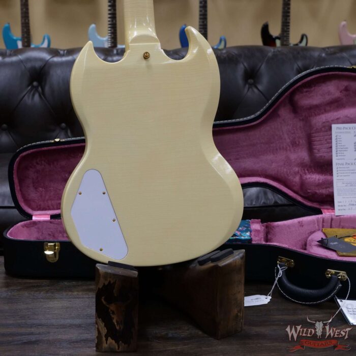 Gibson Custom Shop Jimi Hendrix 1967 SG Custom Aged Polaris White - Image 12