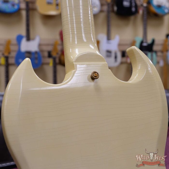 Gibson Custom Shop Jimi Hendrix 1967 SG Custom Aged Polaris White - Image 13