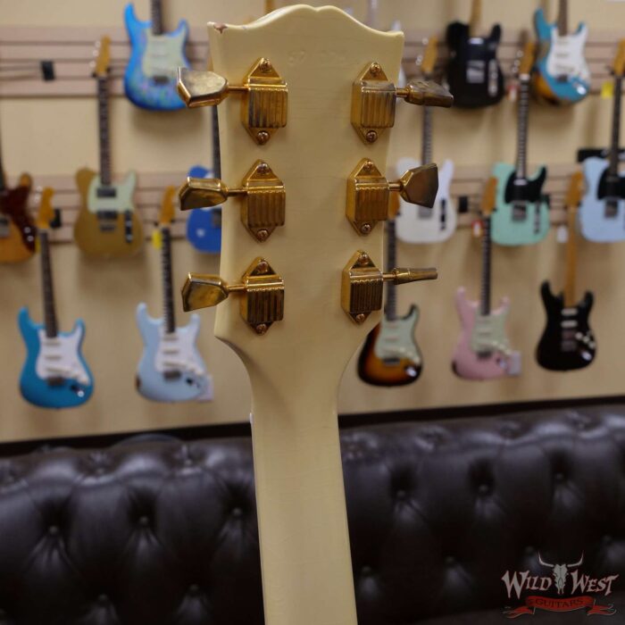 Gibson Custom Shop Jimi Hendrix 1967 SG Custom Aged Polaris White - Image 11