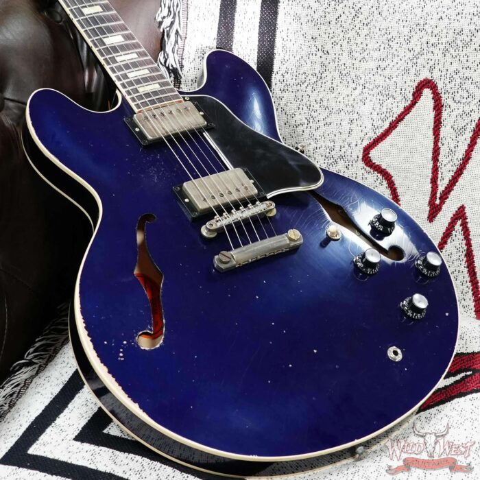 Gibson Custom Shop M2M 1964 ES-335 Murphy Lab Heavy Aged Candy Apple Blue 7.65 LBS - Image 8