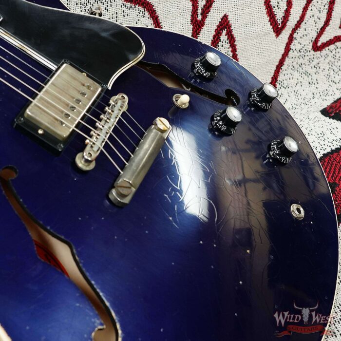 Gibson Custom Shop M2M 1964 ES-335 Murphy Lab Heavy Aged Candy Apple Blue 7.65 LBS - Image 9