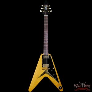 Gibson Custom Shop 1958 Korina Flying V Reissue Natural (Black Pickguard) - Image 3