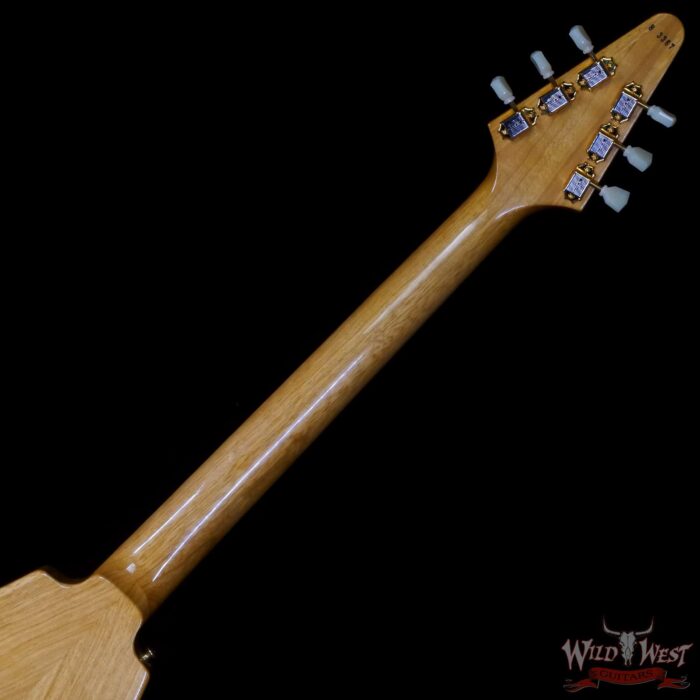 Gibson Custom Shop 1958 Korina Flying V Reissue Natural (Black Pickguard) - Image 5
