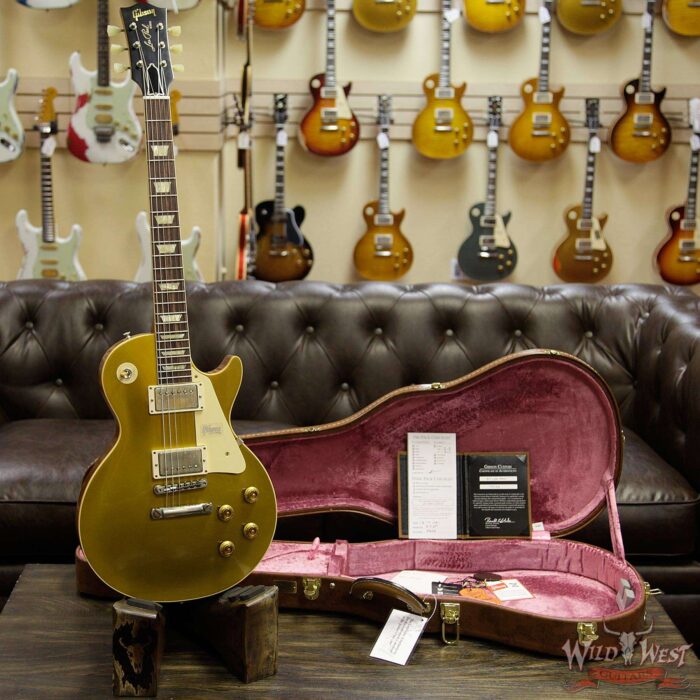 Gibson Custom Shop Historic 1957 Les Paul Goldtop ‘57 Reissue VOS Natural Back 8.75 LBS - Image 12