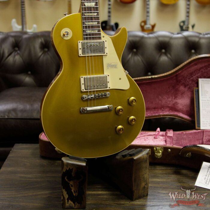 Gibson Custom Shop Historic 1957 Les Paul Goldtop ‘57 Reissue VOS Natural Back 8.75 LBS - Image 13