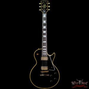 Gibson Customn Shop Murphy Lab 1957 Les Paul Custom 2-Pickup Ebony Fingerboard Ultra Light Aged Ebony(Black) - Image 3