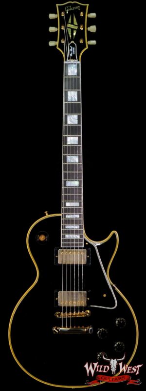 Gibson Customn Shop Murphy Lab 1957 Les Paul Custom 2-Pickup Ebony Fingerboard Ultra Light Aged Ebony(Black)