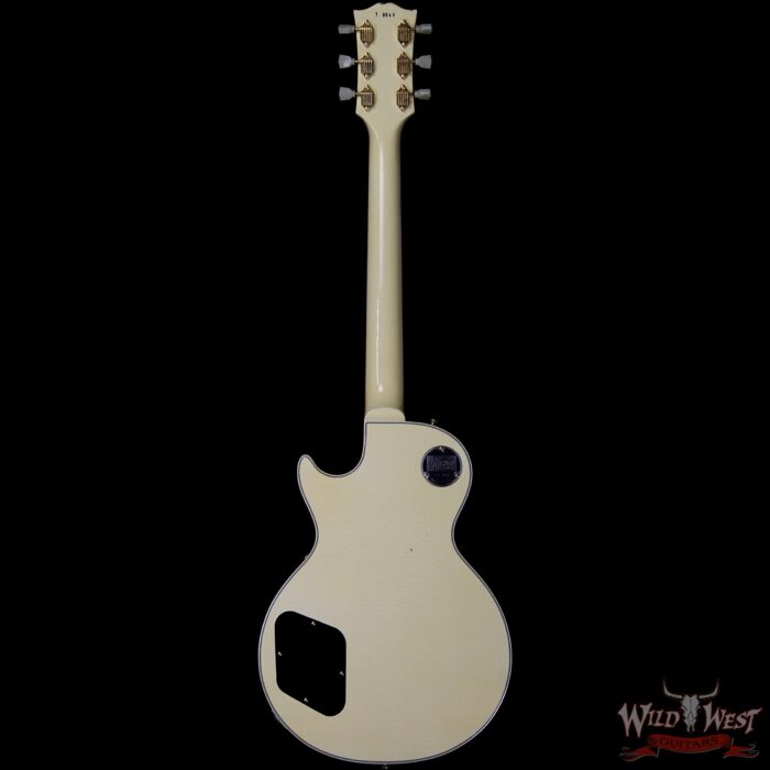 Gibson Custom Shop M2M 1957 Les Paul Custom Reissue Aged Ebony Fingerboard Classic White - Image 5