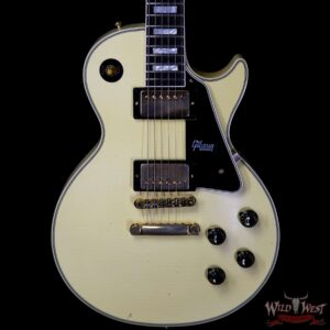 Gibson Custom Shop M2M 1957 Les Paul Custom Reissue Aged Ebony Fingerboard Classic White - Image 3