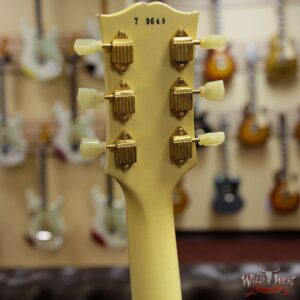 Gibson Custom Shop M2M 1957 Les Paul Custom Reissue Aged Ebony Fingerboard Classic White - Image 9