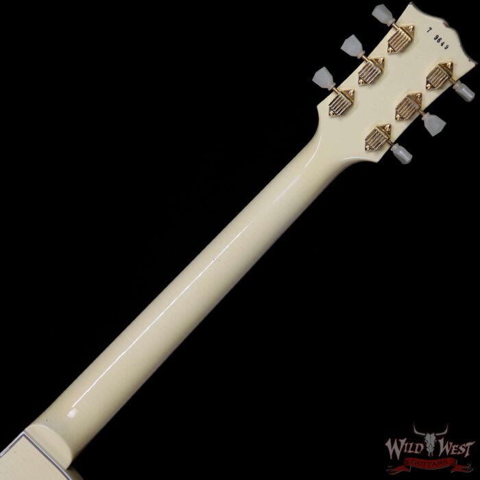 Gibson Custom Shop M2M 1957 Les Paul Custom Reissue Aged Ebony Fingerboard Classic White - Image 10