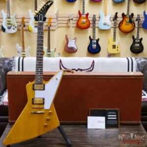 Gibson Custom Shop 1958 Korina Explorer Reissue Natural (White Pickguard) - Image 6