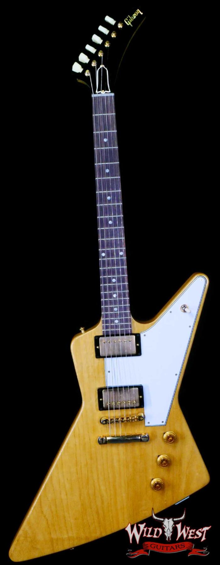 Gibson Custom Shop 1958 Korina Explorer Reissue Natural (White Pickguard) - Image 1