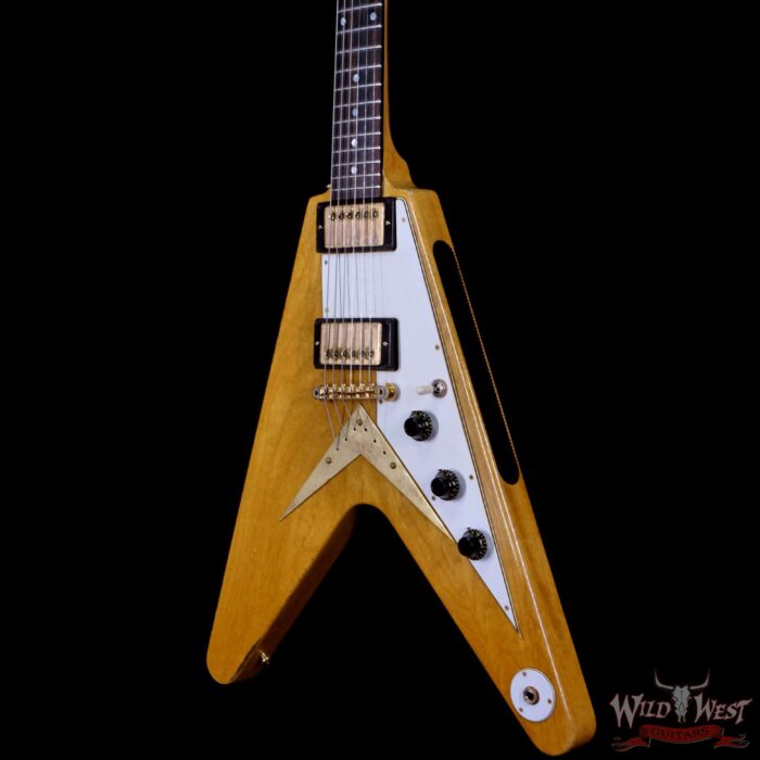 Gibson Custom Shop Limited 1 of 81 the 1958 Korina Flying V Brazilian Rosewood Board Murphy Lab Aged - Image 2