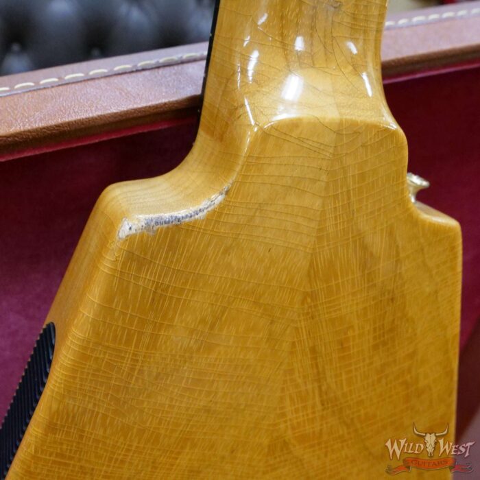 Gibson Custom Shop Limited 1 of 81 the 1958 Korina Flying V Brazilian Rosewood Board Murphy Lab Aged - Image 14