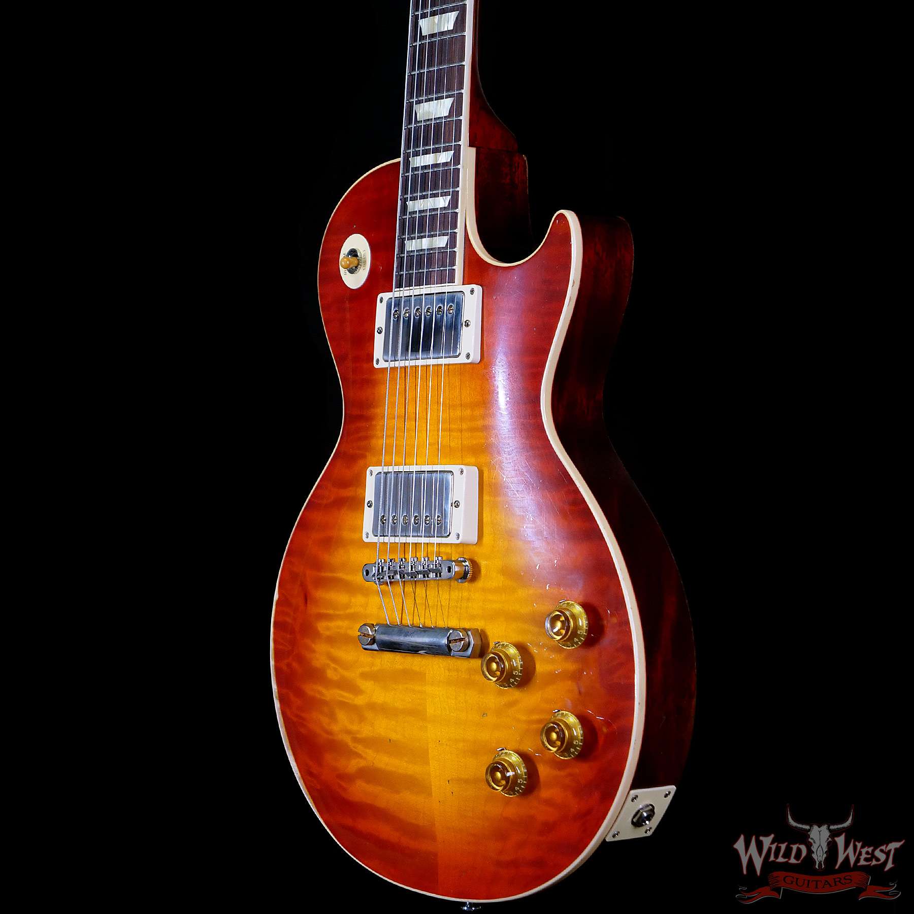 gibsoncs-1958lp-ha-firststandard-891397-br__wwg.jpg Gibson Custom Shop M2M Hand Selected 1958 Les Paul Standard ‘58 Reissue R8 Heavy Aged Cherry Sunburst (First Standard Color) 8.20 LBS - Image 2