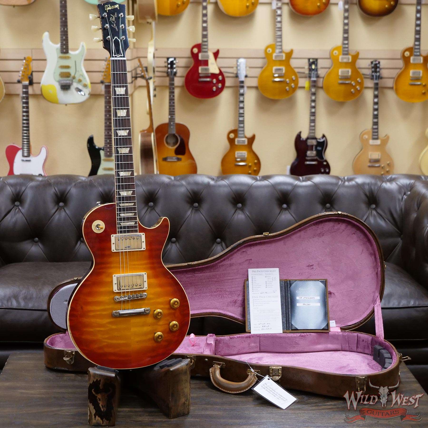gibsoncs-1958lp-ha-firststandard-891397-d1__wwg.jpg Gibson Custom Shop M2M Hand Selected 1958 Les Paul Standard ‘58 Reissue R8 Heavy Aged Cherry Sunburst (First Standard Color) 8.20 LBS - Image 6