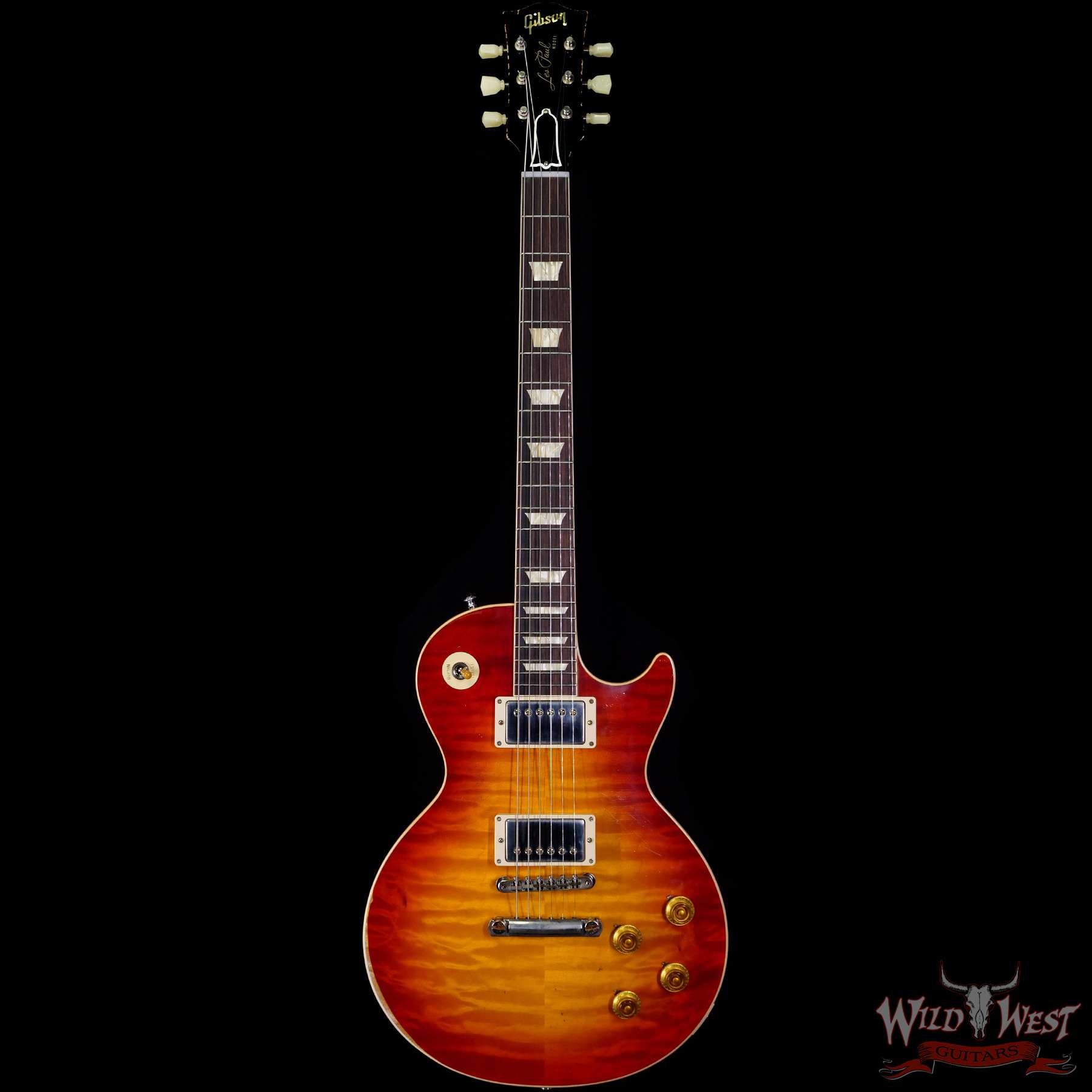 gibsoncs-1958lp-ha-firststandard-891397-f__wwg.jpg Gibson Custom Shop M2M Hand Selected 1958 Les Paul Standard ‘58 Reissue R8 Heavy Aged Cherry Sunburst (First Standard Color) 8.20 LBS - Image 3