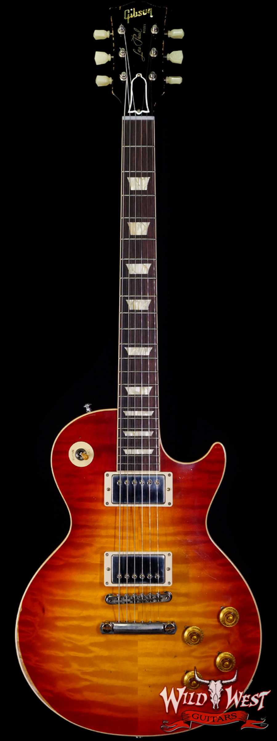 gibsoncs-1958lp-ha-firststandard-891397-main__wwg_large.jpg Gibson Custom Shop M2M Hand Selected 1958 Les Paul Standard ‘58 Reissue R8 Heavy Aged Cherry Sunburst (First Standard Color) 8.20 LBS - Image 1