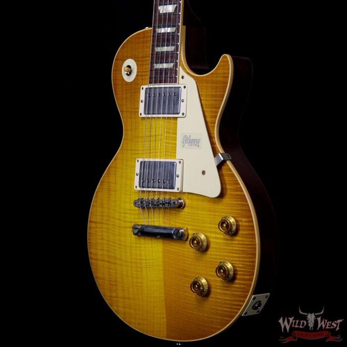 Gibson Custom Shop M2M 1958 Les Paul Standard Reissue Aged Lemon Burst 8.35 lbs - Image 2