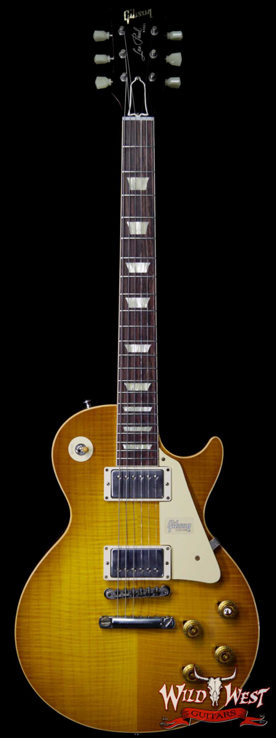 gibsoncs-1958lpstd-aged-89539-main__wwg_large.jpg Gibson Custom Shop M2M 1958 Les Paul Standard Reissue Aged Lemon Burst 8.35 lbs - Image 1