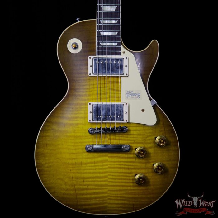 Gibson Custom Shop 60th Anniversary 1959 Les Paul Standard VOS Green Lemon Fade 8.50 LBS - Image 3