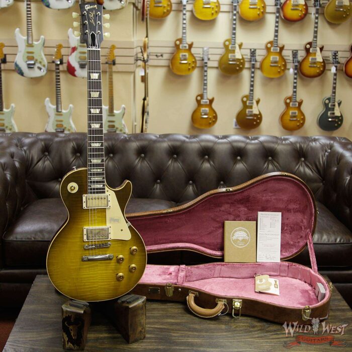 Gibson Custom Shop 60th Anniversary 1959 Les Paul Standard VOS Green Lemon Fade 8.50 LBS - Image 12