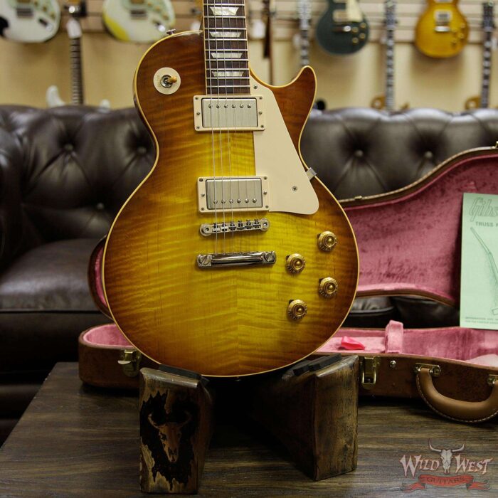 2008 Gibson Custom Shop R9 `59 Les Paul Historic 1959 Reissue Ice Tea 8.55 LBS - Image 11