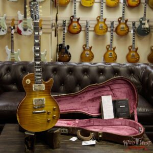 Gibson Custom Shop 1959 Les Paul Aged R9 Hand Selected Killer Top Brazilian Rosewood Board Honey Lemon Fade 8.10 Lbs - Image 10