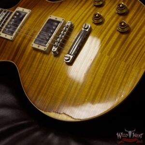 Gibson Custom Shop 1959 Les Paul Aged R9 Hand Selected Killer Top Brazilian Rosewood Board Honey Lemon Fade 8.10 Lbs - Image 13