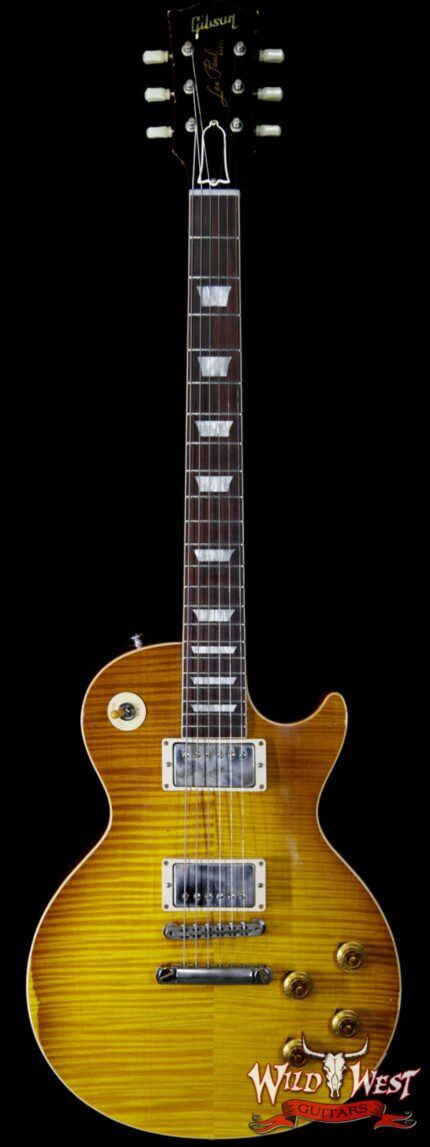 Gibson Custom Shop Historic 1959 Les Paul Aged Hand Selected Killer Top Brazilian Rosewood Board Honey Lemon Fade 8.40 LBS