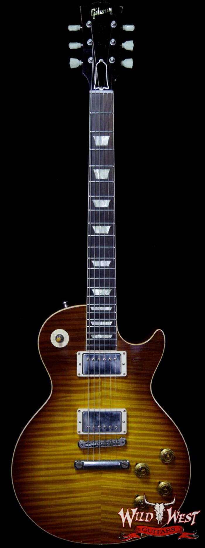 Gibson Custom Shop Historic 1959 Les Paul Light Aged Hand Selected Killer Top Brazilian Rosewood Board Royal Teaburst 8.75 LBS - Image 1
