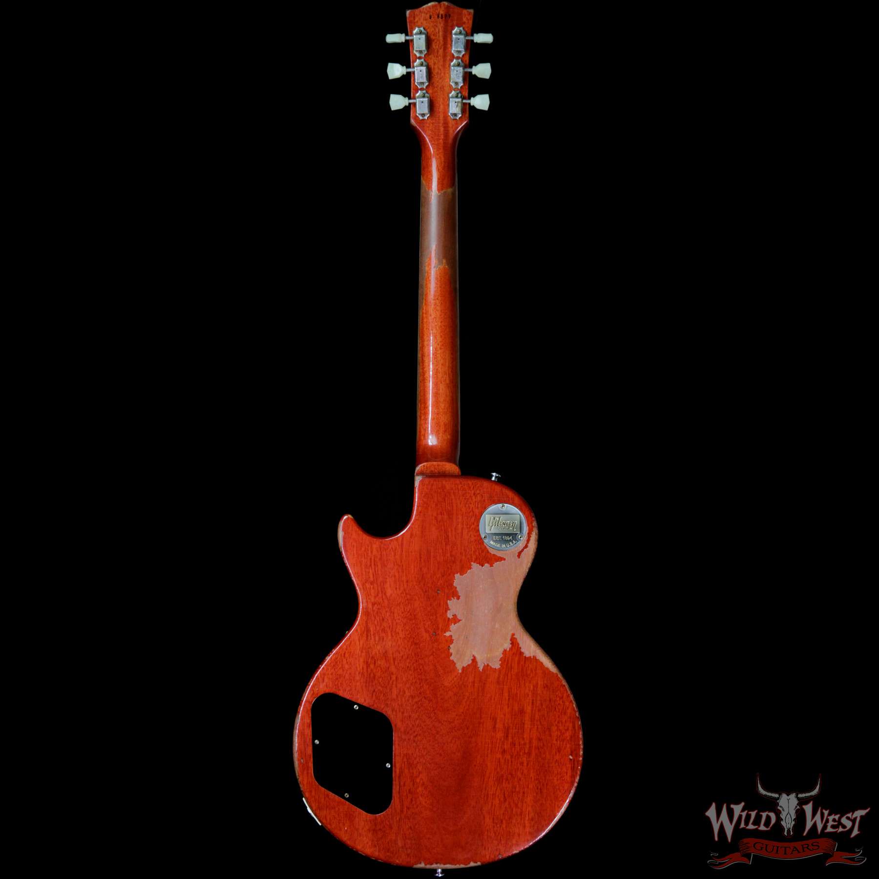 gibsoncs-1959lp-ha-vc-98377-b__wwg.jpg Gibson Custom Shop Historic 1959 Les Paul Heavy Aged Hand Selected Killer Top Brazilian Rosewood Board Vintage Cherry 7.95 LBS - Image 4
