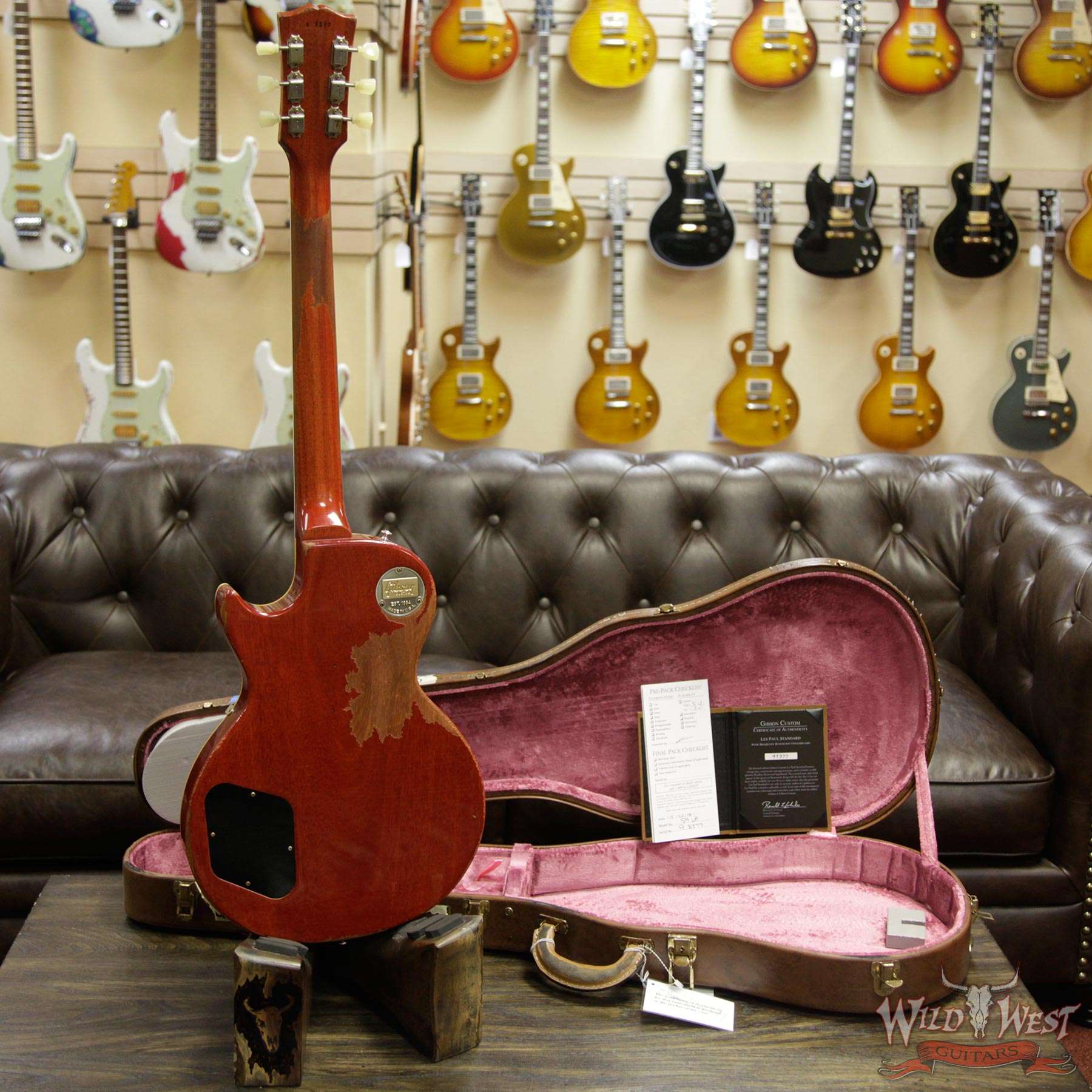 gibsoncs-1959lp-ha-vc-98377-d3__wwg.jpg Gibson Custom Shop Historic 1959 Les Paul Heavy Aged Hand Selected Killer Top Brazilian Rosewood Board Vintage Cherry 7.95 LBS - Image 13