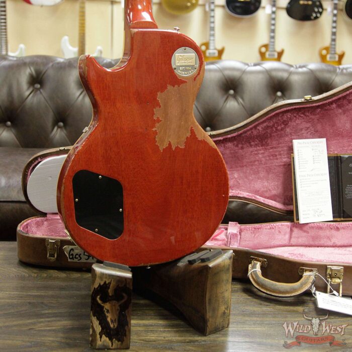Gibson Custom Shop Historic 1959 Les Paul Heavy Aged Hand Selected Killer Top Brazilian Rosewood Board Vintage Cherry 7.95 LBS - Image 14