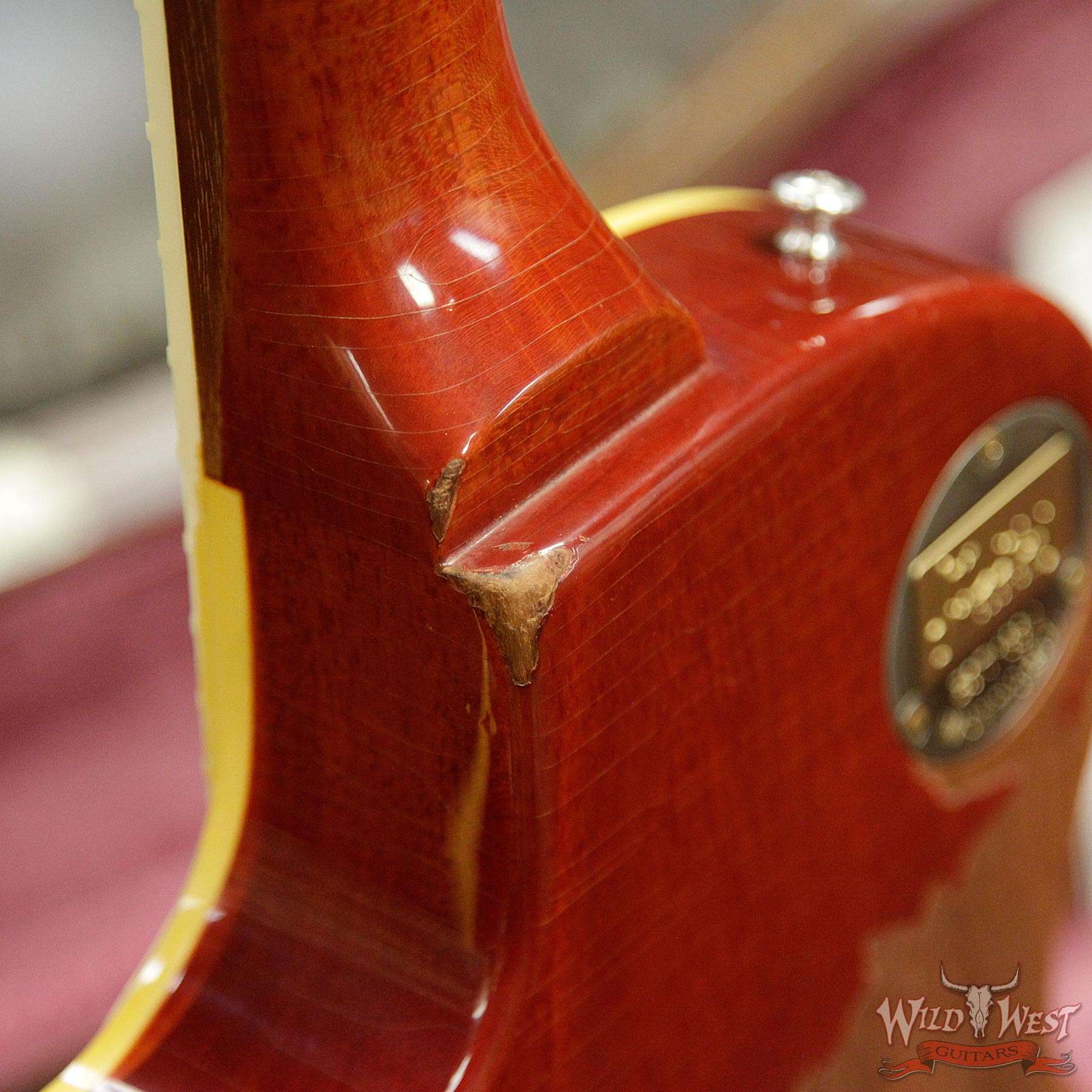 gibsoncs-1959lp-ha-vc-98377-d6__wwg.jpg Gibson Custom Shop Historic 1959 Les Paul Heavy Aged Hand Selected Killer Top Brazilian Rosewood Board Vintage Cherry 7.95 LBS - Image 15