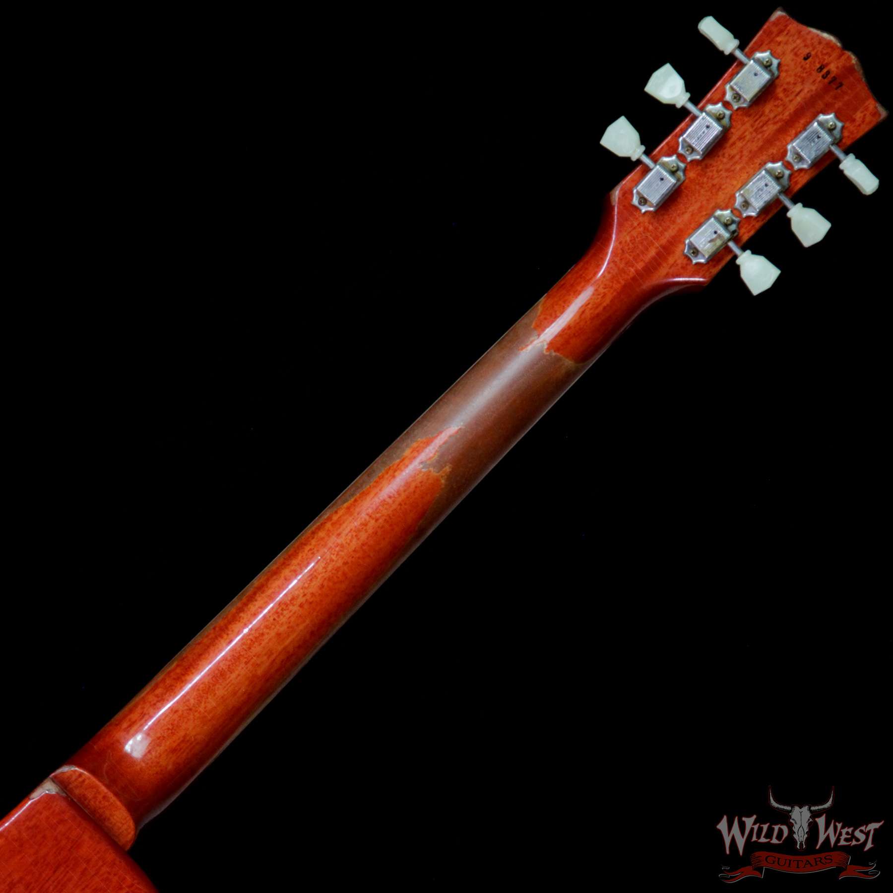 gibsoncs-1959lp-ha-vc-98377-nb__wwg.jpg Gibson Custom Shop Historic 1959 Les Paul Heavy Aged Hand Selected Killer Top Brazilian Rosewood Board Vintage Cherry 7.95 LBS - Image 8
