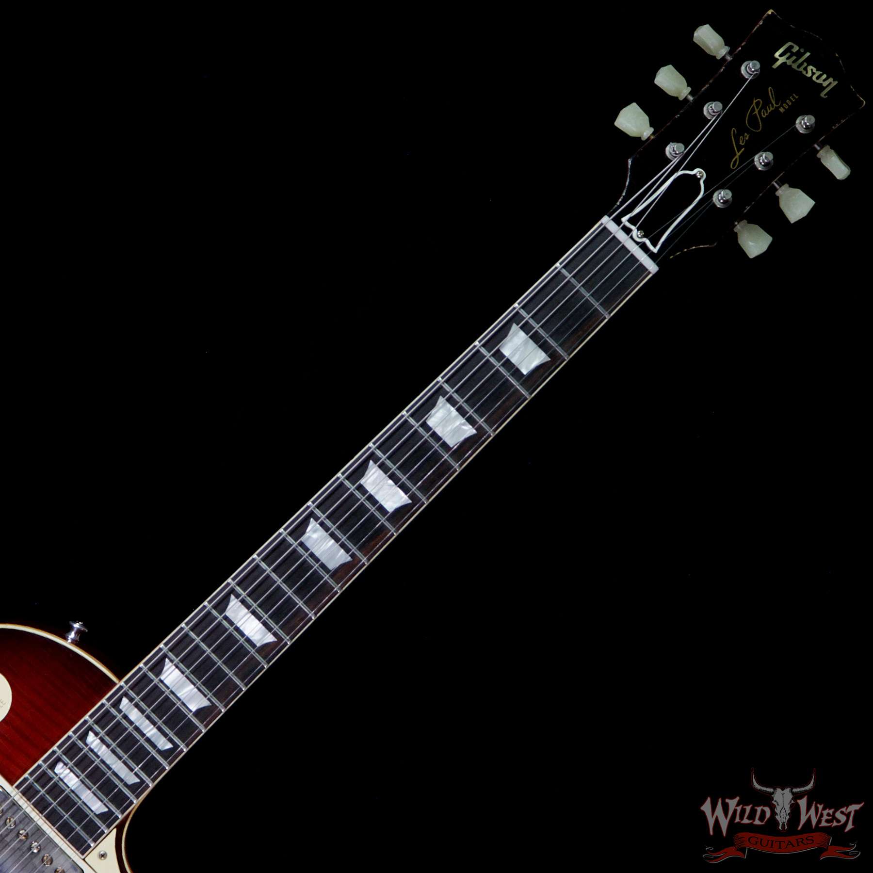 gibsoncs-1959lp-ha-vc-98377-nf__wwg.jpg Gibson Custom Shop Historic 1959 Les Paul Heavy Aged Hand Selected Killer Top Brazilian Rosewood Board Vintage Cherry 7.95 LBS - Image 6
