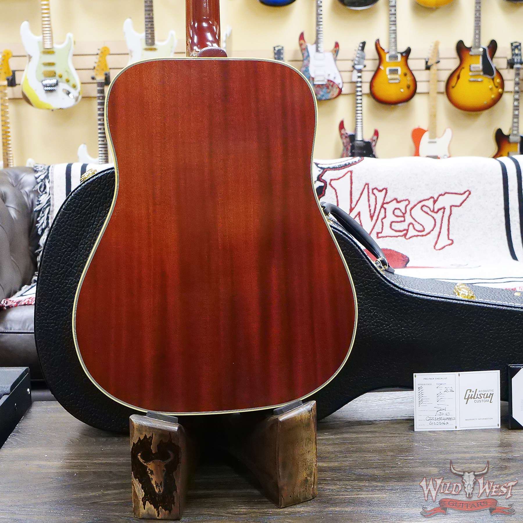 gibsoncs-1960hummingbird-20233067-d6__wwg.jpg Gibson Acoustic Custom Shop 1960 Hummingbird Fixed Bridge Heritage Cherry Sunburst - Image 10
