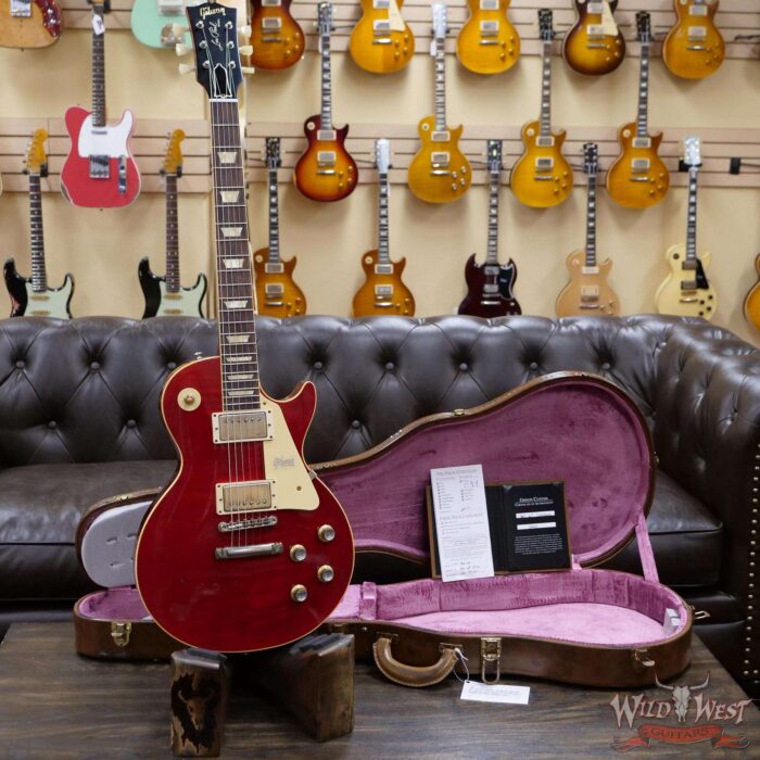 Gibson Custom Shop 1960 Les Paul Standard ‘60 Reissue R0 Figured Top Aged Cherry Red BOTB Page 158 8.45 LBS - Image 6