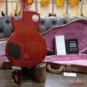 Gibson Custom Shop 1960 Les Paul Standard ‘60 Reissue R0 Figured Top Aged Cherry Red BOTB Page 158 8.45 LBS - Image 10