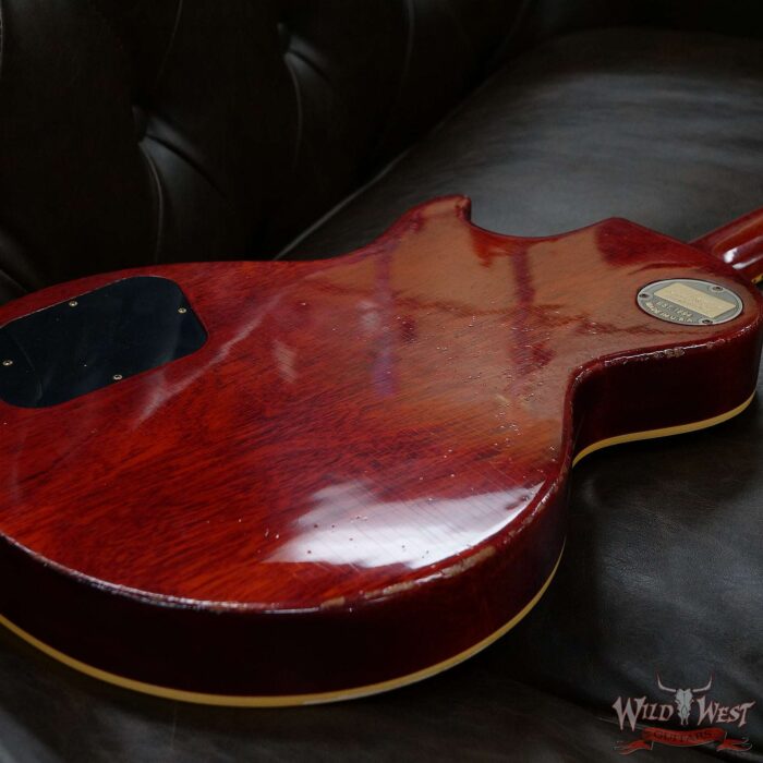 Gibson Custom Shop 1960 Les Paul Standard ‘60 Reissue R0 Figured Top Aged Cherry Red BOTB Page 158 8.45 LBS - Image 13
