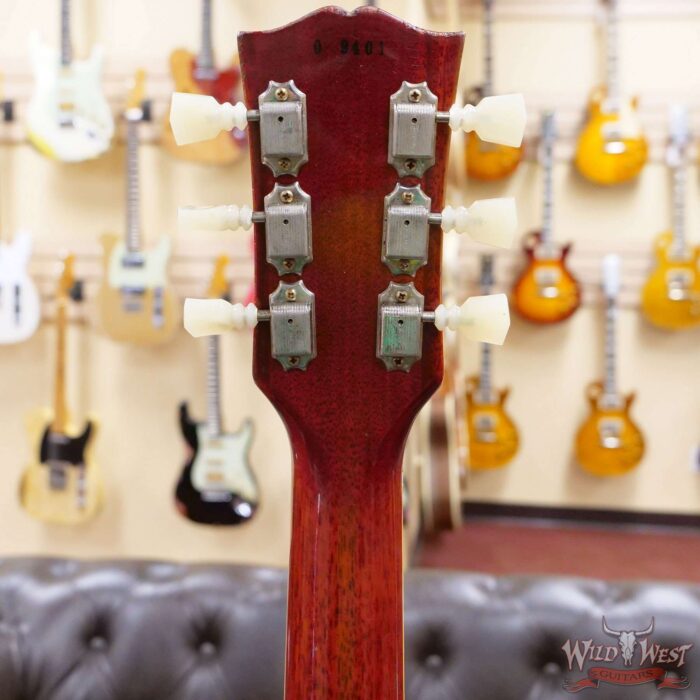 Gibson Custom Shop 1960 Les Paul Standard ‘60 Reissue R0 Figured Top Aged Cherry Red BOTB Page 158 8.45 LBS - Image 11