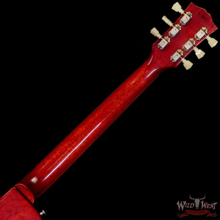 Gibson Custom Shop 1960 Les Paul Standard ‘60 Reissue R0 Figured Top Aged Cherry Red BOTB Page 158 8.45 LBS - Image 5