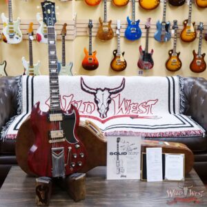 Gibson Custom Shop 60th Anniversary 1961 Les Paul SG Standard With Sideways Vibrola Cherry Red 7.95 LBS - Image 6