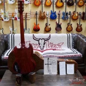 Gibson Custom Shop 60th Anniversary 1961 Les Paul SG Standard With Sideways Vibrola Cherry Red 7.95 LBS - Image 9